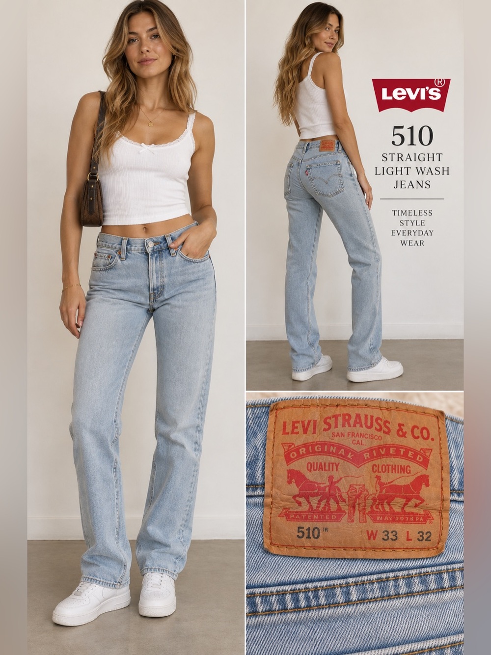 Levi’s Straight light Wash jeans
